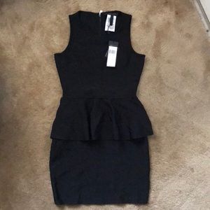 BNWT Black BCBG Maxazria Peplum Dress Size S